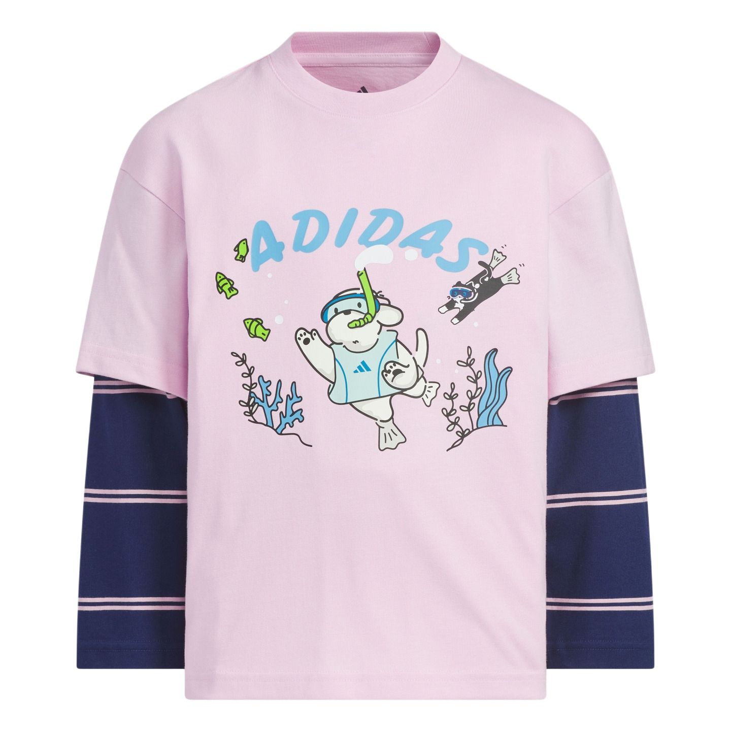 

Adidas Kids T Shirts Crew Neck Moderate KC2788 140