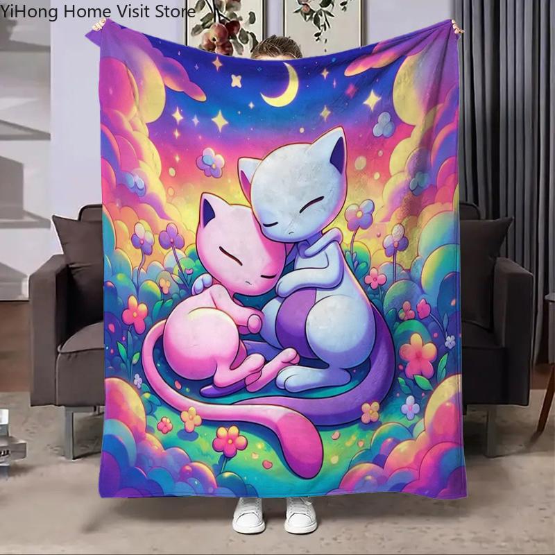 Charizard Pokemon Japan Cartoon Flannel Blanket Fluffy Children and Adults Sofa Plush Bedspread Throw Lunch Blanket for Sofa Bed