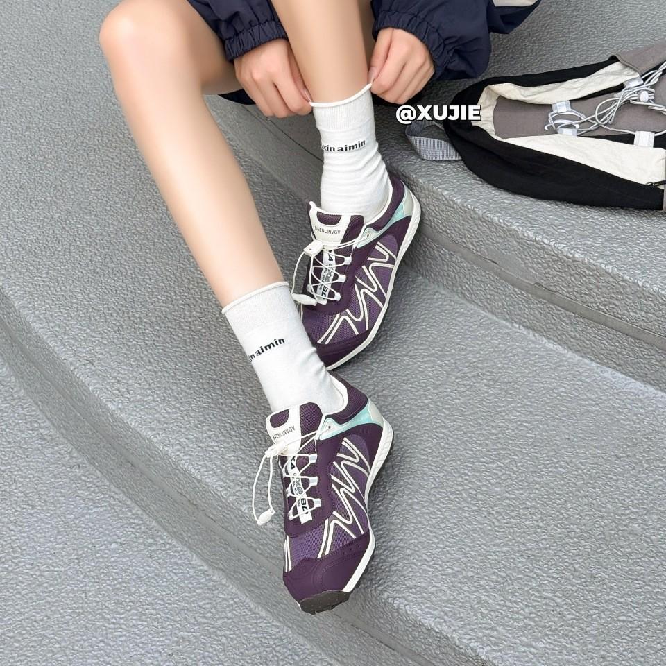 Fashion color matching breathable Forrest Gump sports shoes women's 2025 new versatile platform hiking shoes casual shoes trendy shoes