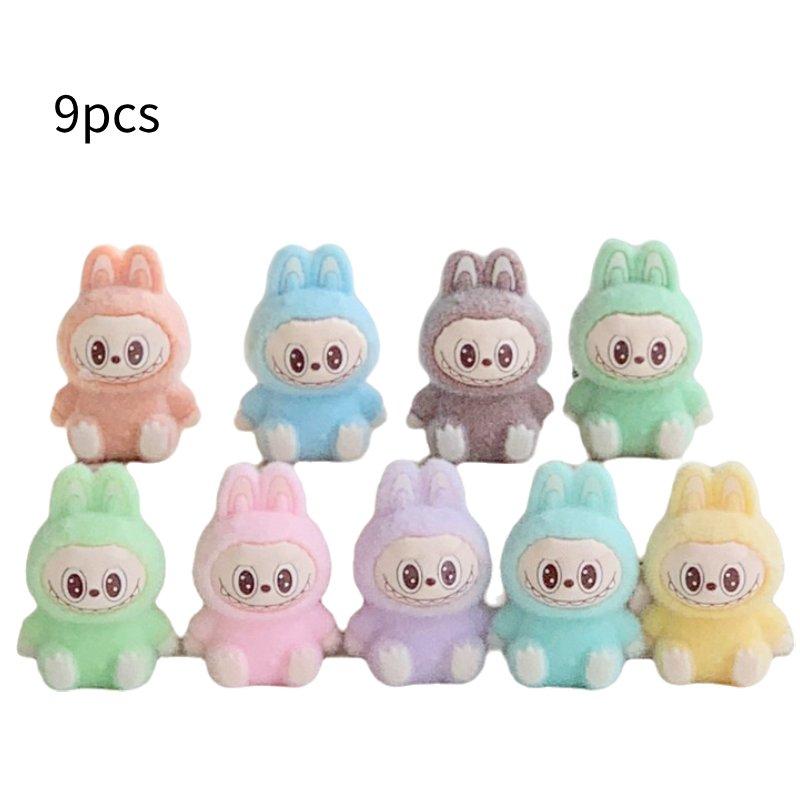 

Resin Toy 9pcs Doll Model Desktop Decoration Children Gift Christmas