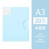 A3 folder multi-layer transparent insert paper folder, paper sorting tool storage bag, large capacity