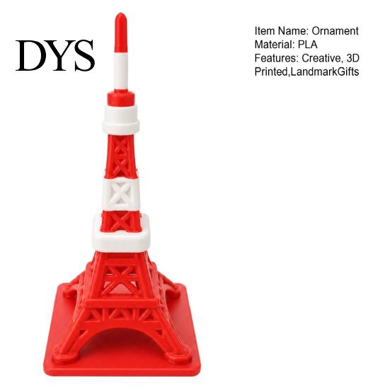 Modern Desk Decor 3D Printed Tokyo Skytree Figurine, Mini Landmark Building PLA Plastic Collectibles Decor, Creative Architectural Ornament