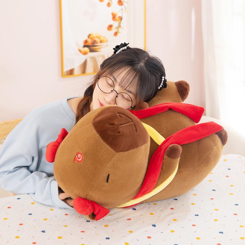 Qiankun Circle Nezha Capybara Plush Doll Plush Toy Kapibara Children's Gift Cute Ugly Cute Baby