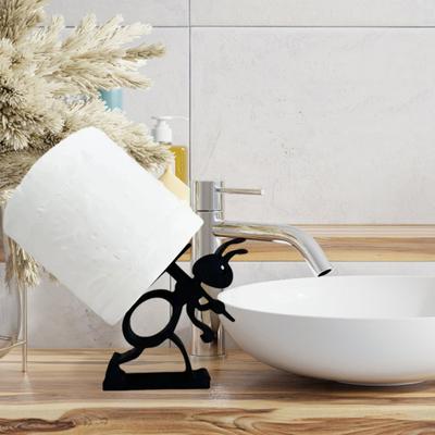 Yousheng 2 Stück/Set Ameise Toilettenpapierhalter 3D-gedruckt Freistehend Schubkarre Ameise Toilettenpapierhalter Papierhandtuchrollen-Spender Aufbewahrungsregal