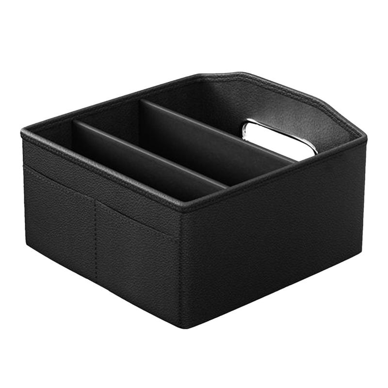 Car Storage Box Between Seats Car Cup Holder Armrest Organizer With Compartments PU Leather Multi-Functional Interior france
