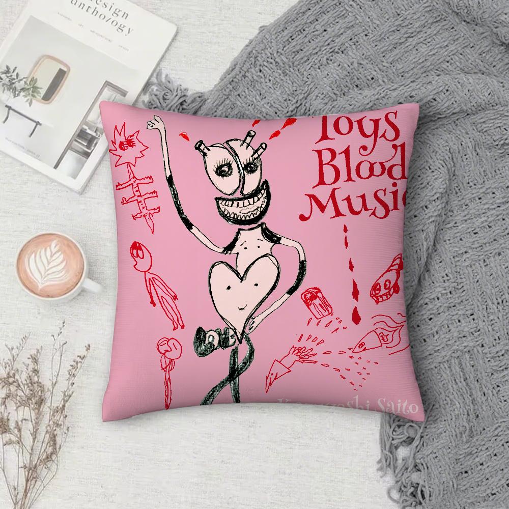 Hip Hop Music Lil D-Darkie Pillow Case Square Double-Sided Printing Short Plush Sofa Cushion Cover Bedroom Bedside Pillow