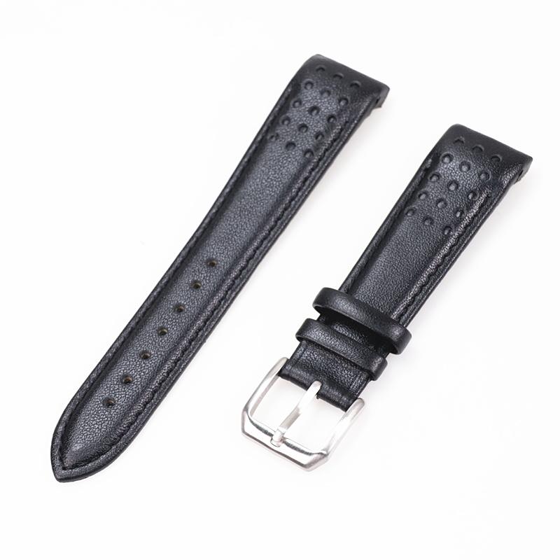 21mm Breathable Leather Watchband for Seiko Watch Strap Sportura Series Barcelona SNAE SNP SRG SUN SPC089 SSC Curved Bracelet