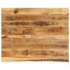VidaXL Tabletop 90x80x2.5 Cm Live Edge Solid Mango Wood, Wooden Tabletop, Side Table Top, 370363