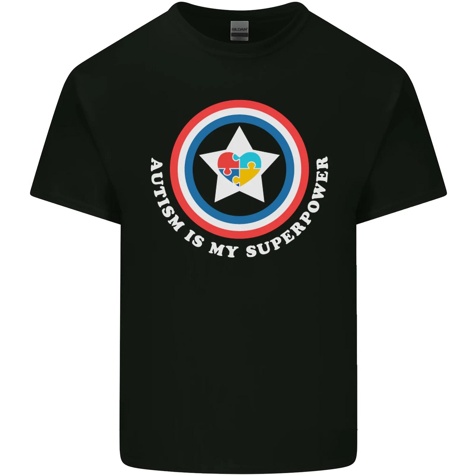 Autism Is My Superpower Autistic Kids T-Shirt Childrens XL