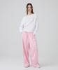 DANGLEDROP Dgdp Balloon Fit Curved Line Track Pants_Light Pink
