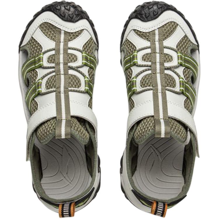 Li Ning Kids Versatile Comfortable Non-Slip Durable Low-Top Sandals Kids Sandals Green YKUV014-3