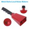 PATIKIL 9-inch Cowbells for Football Games, 2-Piece Bulk Loud Noise Maker with Handle, Metal Cowbells for Cheering Competitions, Marathons, Weddings,