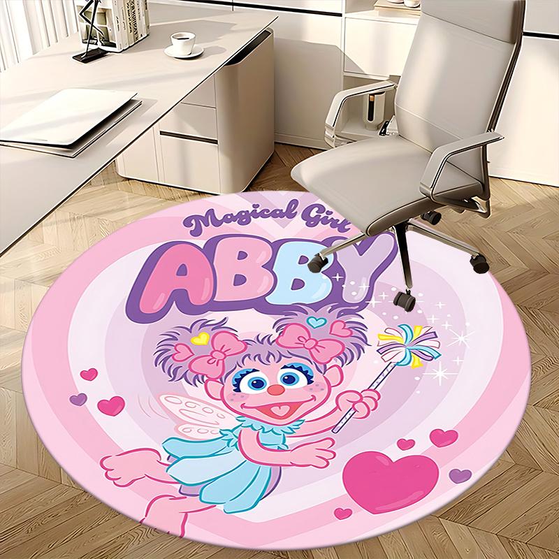 Magical Girl Abby Chair Mat - Round Carpet for Home Decor, Office Use, Living Room, Bedroom, Gift Idea0254b