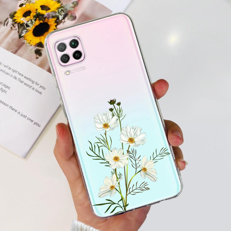 

For Huawei P40 Lite Case Huawei Nova 7i Cute Painted Cover Clear Silicone Phone Case For Huawei Nova 7i P40Lite Fundas Soft Bags Huawei P40 Lite