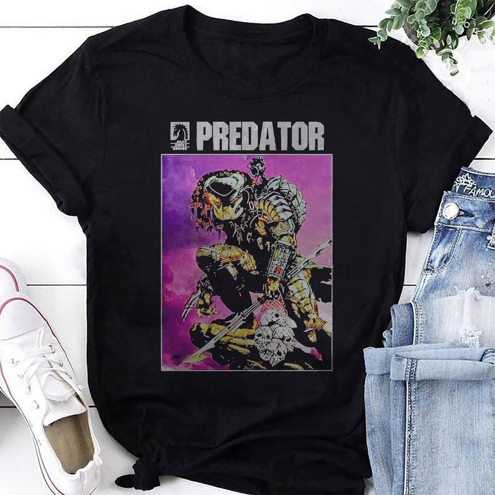 New Predator Graphic T-Shirt Predator Shirt Fan Gifts Predator Movie Shirt Unisex T-Shirt L