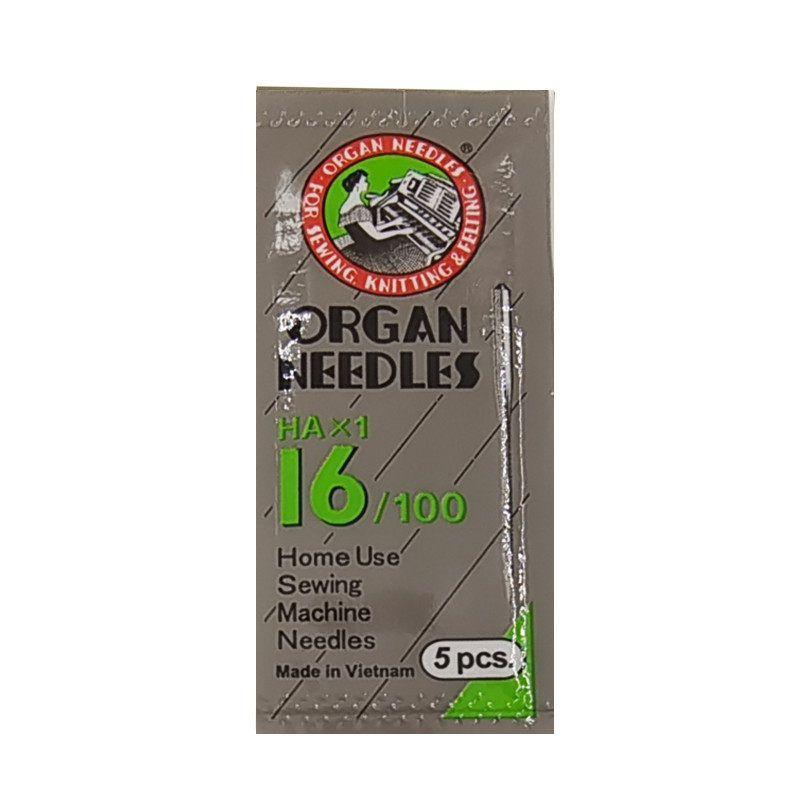 New Packaging Authentic Japanese Organ Organ Household Sewing Machine Needles Cotton Linen Regular Fabric Special Organ Machine Needle No. 16 (Pack of 5)
