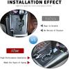 Real Soft Carbon Fiber Car Center Console Gear Shifter Panel Trim Frame Sticker,Fit for Toyota Old RAV4 2006-2012 Car Decoration Accessories (Black