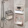 1PC Waterproof Transparent Hanging Bag Storage for Bathroom Student Toy And Clothes Organizer Wall-Mounted Closet Waterproof Org