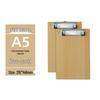 5 Wooden Clipboards Set: Includes 4 Clipboards with Pen Holders, 5 Writing Pads, and 16 File Boards for Restaurant Order Management