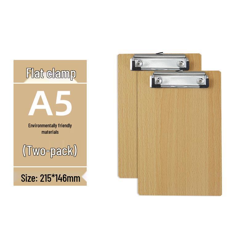 5 Wooden Clipboards Set: Includes 4 Clipboards with Pen Holders, 5 Writing Pads, and 16 File Boards for Restaurant Order Management
