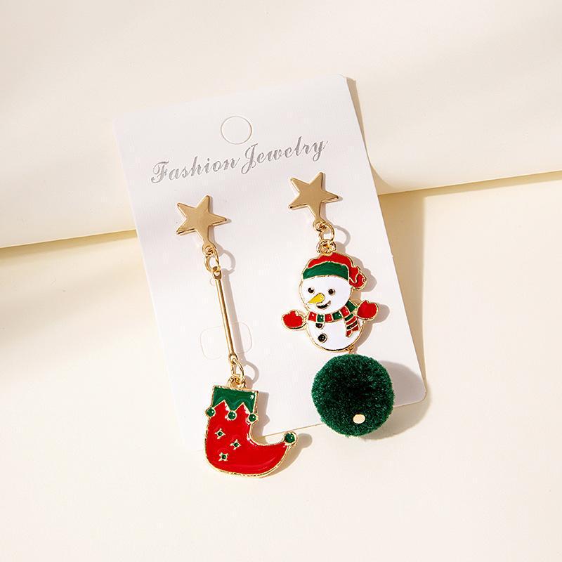Weihnachts Quasten Santa Stiefel Anhänger Ohrringe für Frauen