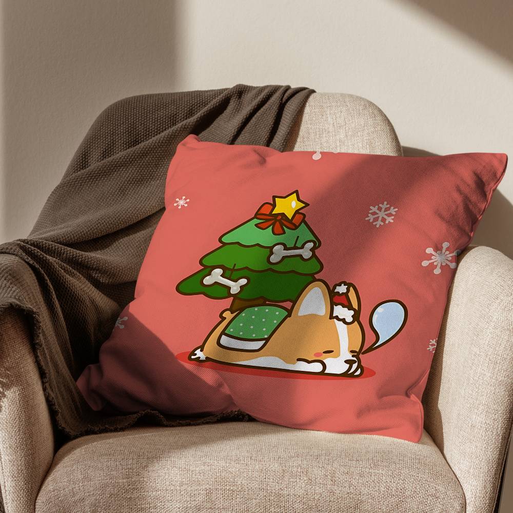 Süße Welsh Corgi Kissenhülle Büro Kissen Geeignet für Sofa Auto Schlafzimmer Dekorative Kissenhülle