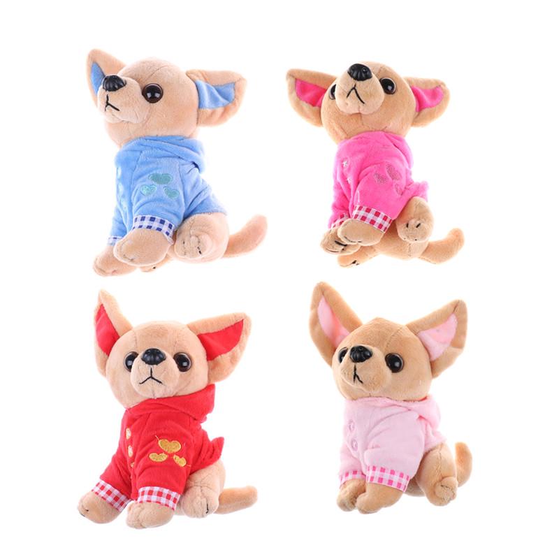 17Cm Children Birthday Christmas Gifts Small Vest Chihuahua Dog Plush Toy