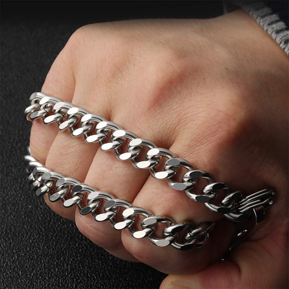 Wallet Chain Stainless Steel Heavy Duty Key Chain with Chain for Biker Trucker Motorcycle Pants Jean