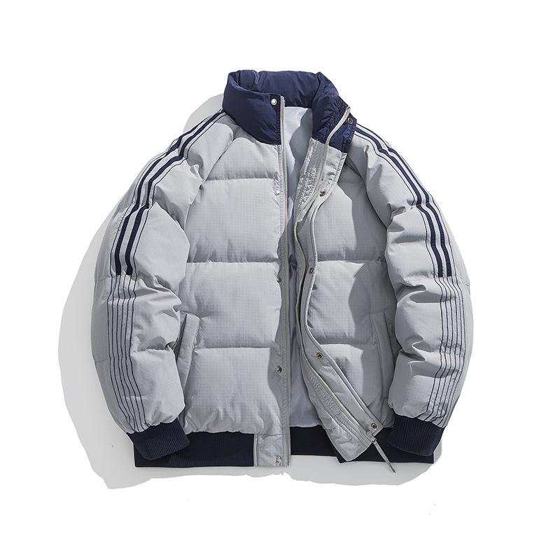 Winter Loose Thickened Men's and Women's Raglan Contrast Color Couple Warm Jacket