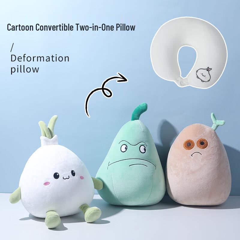 Plush Dual-Use Travel Neck Pillow