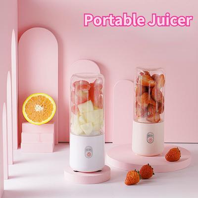 Portable Electric Juicer Blender Double Blades Rechargeable Waterproof Household Multifunction Milkshake Juice Maker Machine