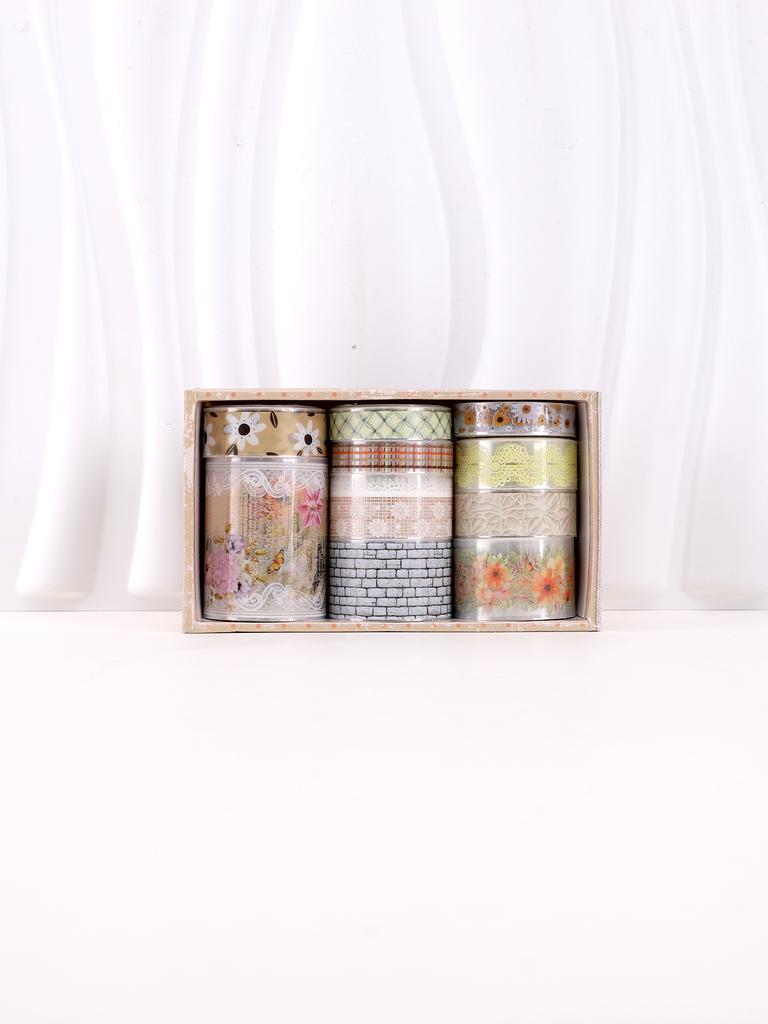 10 Rolls/Box, Of Various Styles Of Washi Tape, Masking Tape For Art Design And Diy Handicrafts, School Supplies, Back-To-School