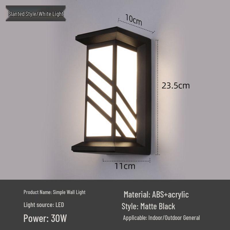 Waterproof LED Outdoor Wall Light for Staircase, Terrace, Corridor, Garden, Villa, or Aisle.