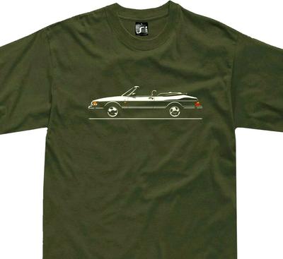 T Shirt for Saab 900 Cabrio Fans Cabriolet Turbo Classic Convertible T Shirt