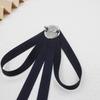 Rhinestone JK Bow Tie Imitation Pearl Cravat Elegant Ribbon Brooches  Student