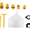 15 Pieces Radiator Coolant Filling Funnel Set No Spill Coolant Funnel Set Portable Cooling System Tool Accessory