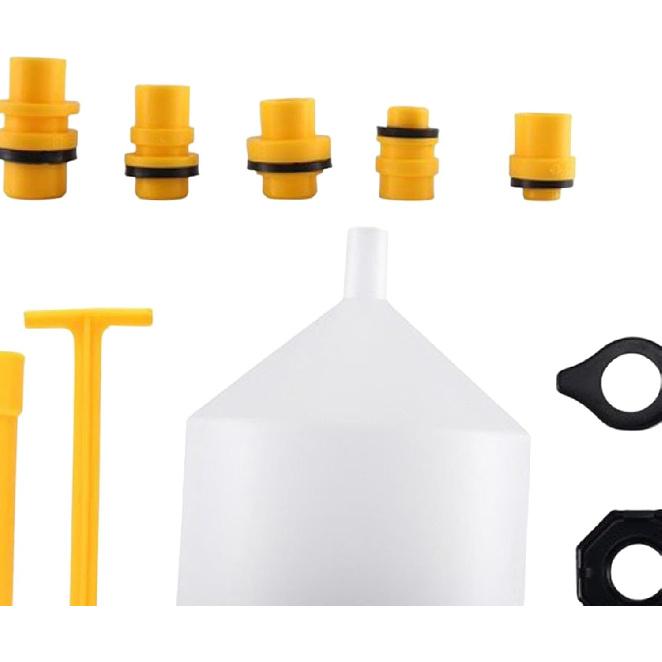 15 Pieces Radiator Coolant Filling Funnel Set No Spill Coolant Funnel Set Portable Cooling System Tool Accessory