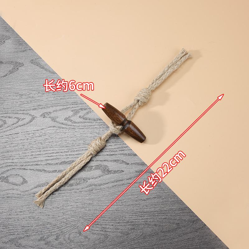 1 Pair Horn Buttons Duffle Coat Jacket Fasteners Toggle with Leather Patch Buckle Buttons for Overcoat Decor Sewing Accessories