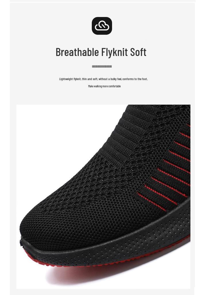 Men's Korean Style Slip-on Casual Shoes - Breathable, Soft Sole, Large Size, Trendy Sports Design