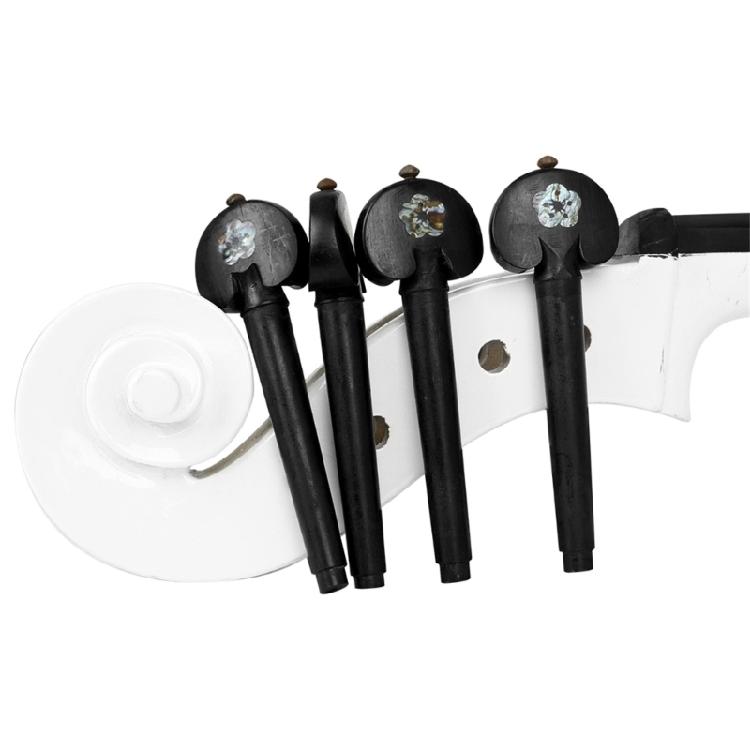 4Pcs Ebony Wood Cello Machine Heads Universals Cello Replacement Tuning Pegs Cello Strings Replacement Part Enduring