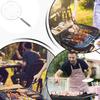 Portable Stainless Steel BBQ Grill Net Round Shape With Handle Cooking Rack Non Stick Multi Functional Wire Roaster Bbq Party