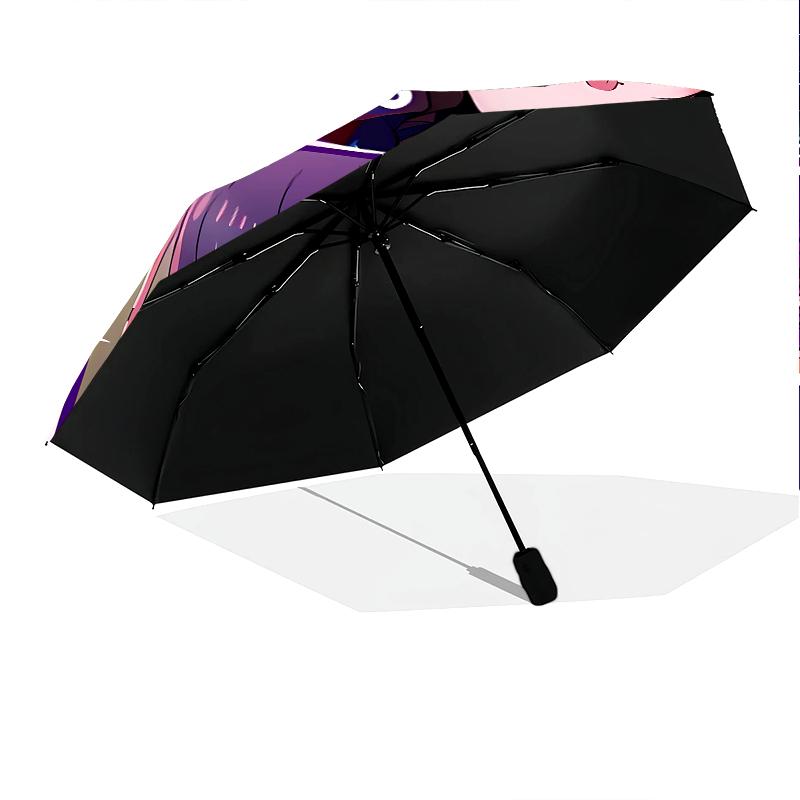 1 PC Automatic Folding Umbrella - Oshi No Ko Pattern, Portable & Foldable Design with 8 Ribs, Christmas Birthday Gifts