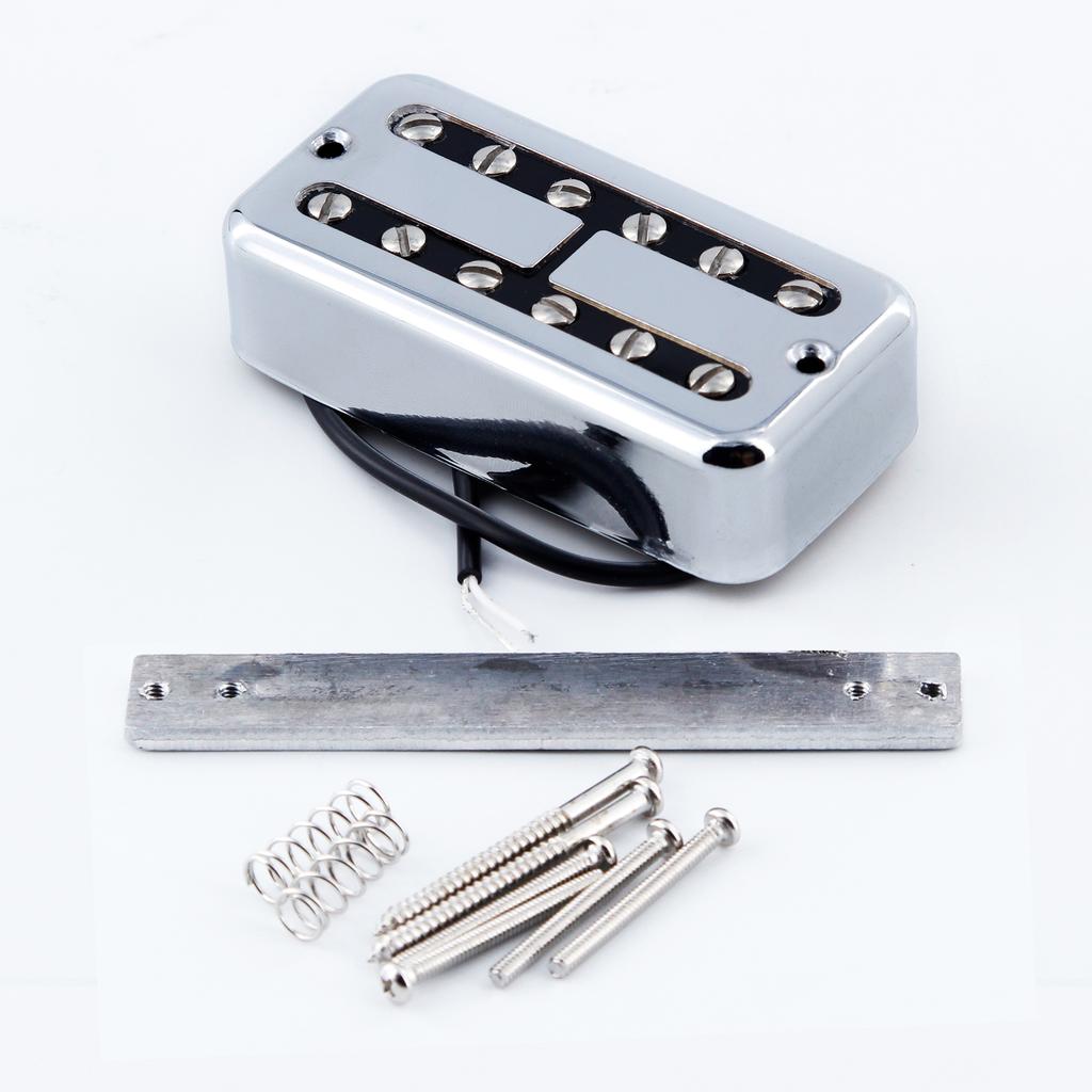 FLEOR Alnico II Electric Guitar Neck/Bridge Humbucker Pickup for FT Style Guitar, Chrome/Gold