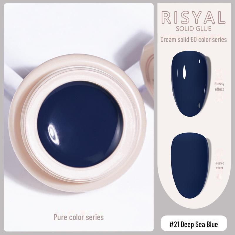 

Лак для ногтей Ice-Clear Solid Cat s Eye - Гладкий кремовый цветной клей null моря/глубокий