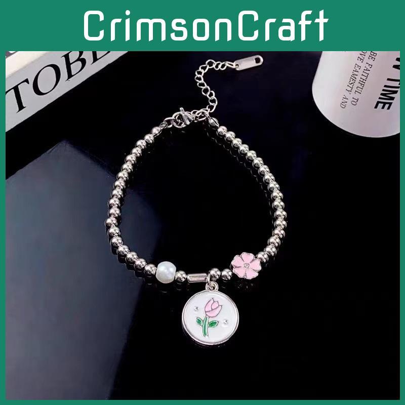 Exquisite Minimalist High-end Tulip Bracelet For Women Fashionable Commuter Style