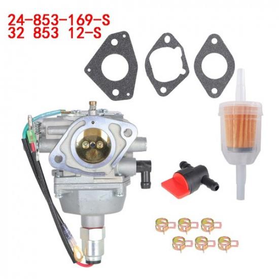 Lawn Mower Carburetor W/ Fuel Filter For Kohler 24-853-169-S SV715 SV720 SV725