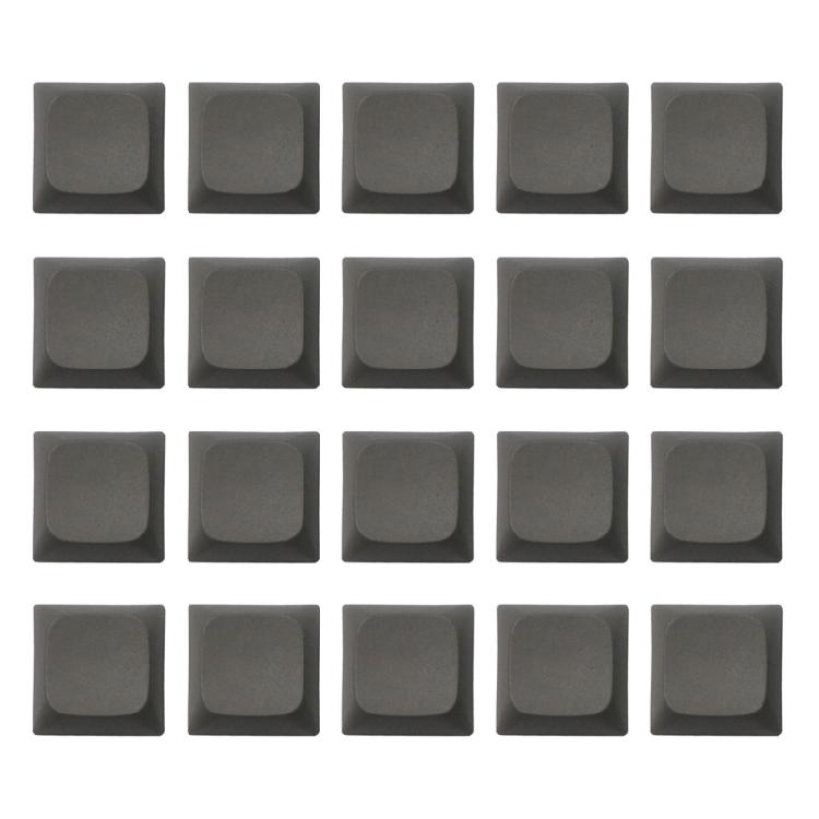 20 Stück Farb-PBT 1U Tastenkappen-Set XDA Höhe XDA Druck Leere Tastenkappe Zum Personalisieren von Mechanischen Tastaturen Verbessert das Tippen