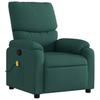 Vidaxl Foldable Massage Armchair, Dark Green, Fabric Upholstered