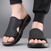 Fashion Comfortable Slip On Mens Half Drag Beach Cool Slippers Men's Office Flats Mesh Cloth Walking Shoes Non-Slip Man Casual Shoes