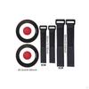 Football Striking Target CircleandCenter Training with Straps 25.2 Cm Diameter Black